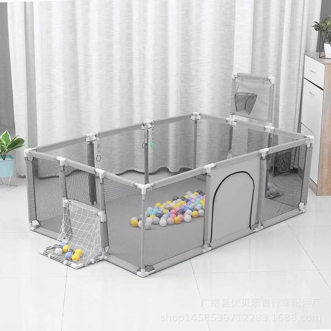 Children's Indoor Playpen and Ball Pit Fence with Mesh Panels