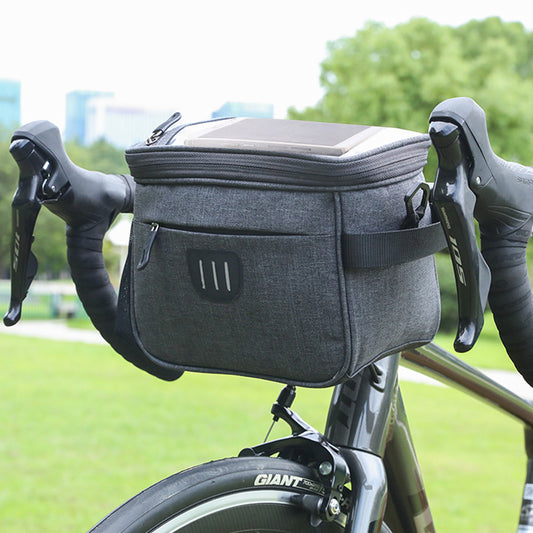 5L Bicycle Handlebar Bag with 6.5-Inch Touchscreen Window