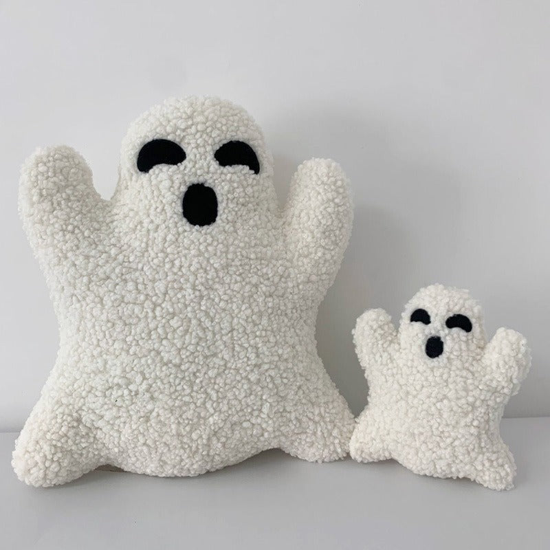 Halloween Ghost Plush Pillow – Cute Spooky Stuffed Toy for Home Decoration