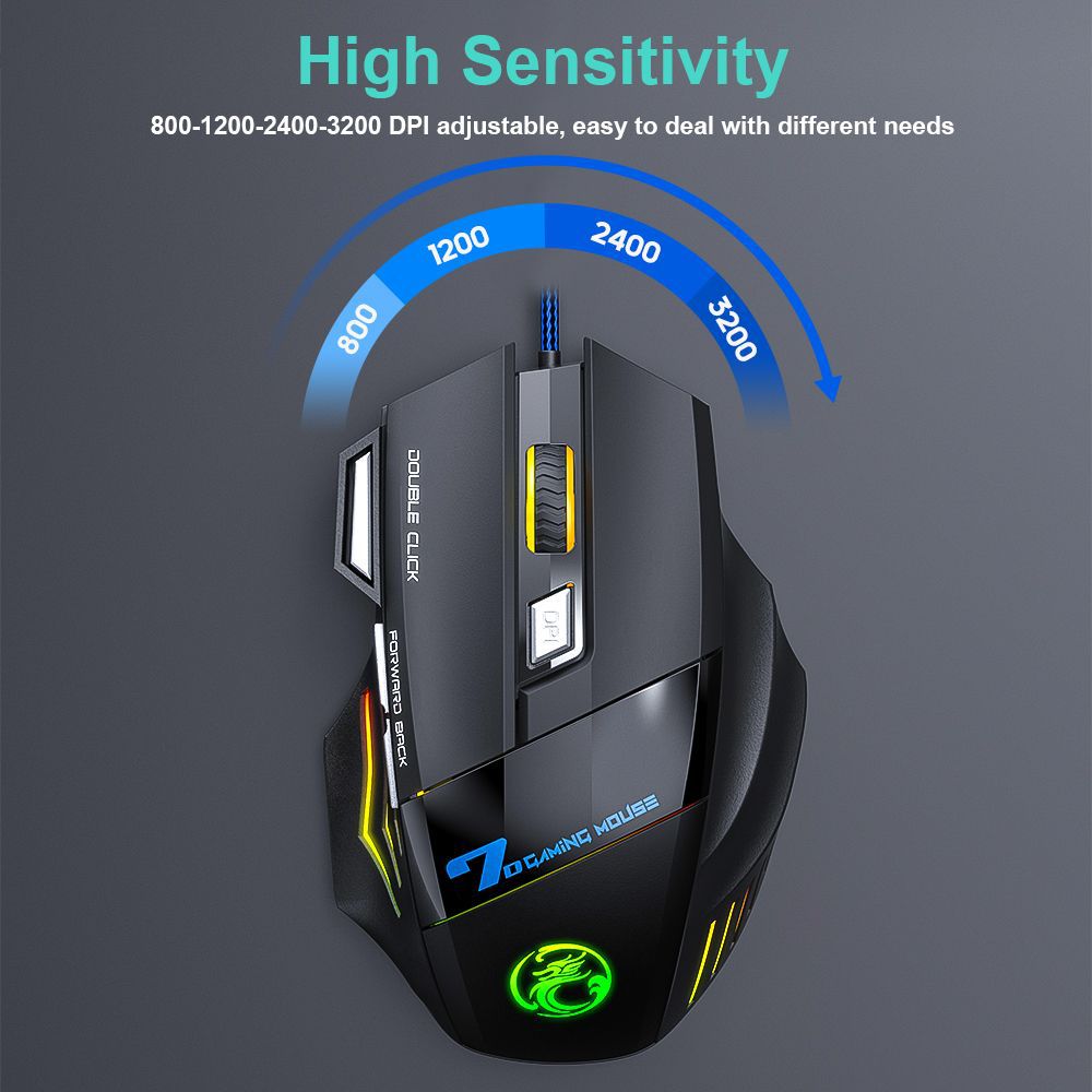 AN-300 104-Key Wired Gaming Keyboard and 7D Mouse Combo
