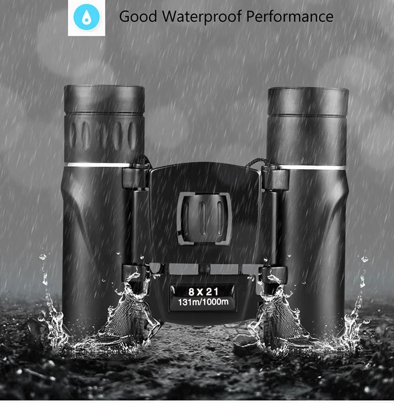 8×21 Compact Binoculars with BaK-4 Prism and FMC Optics