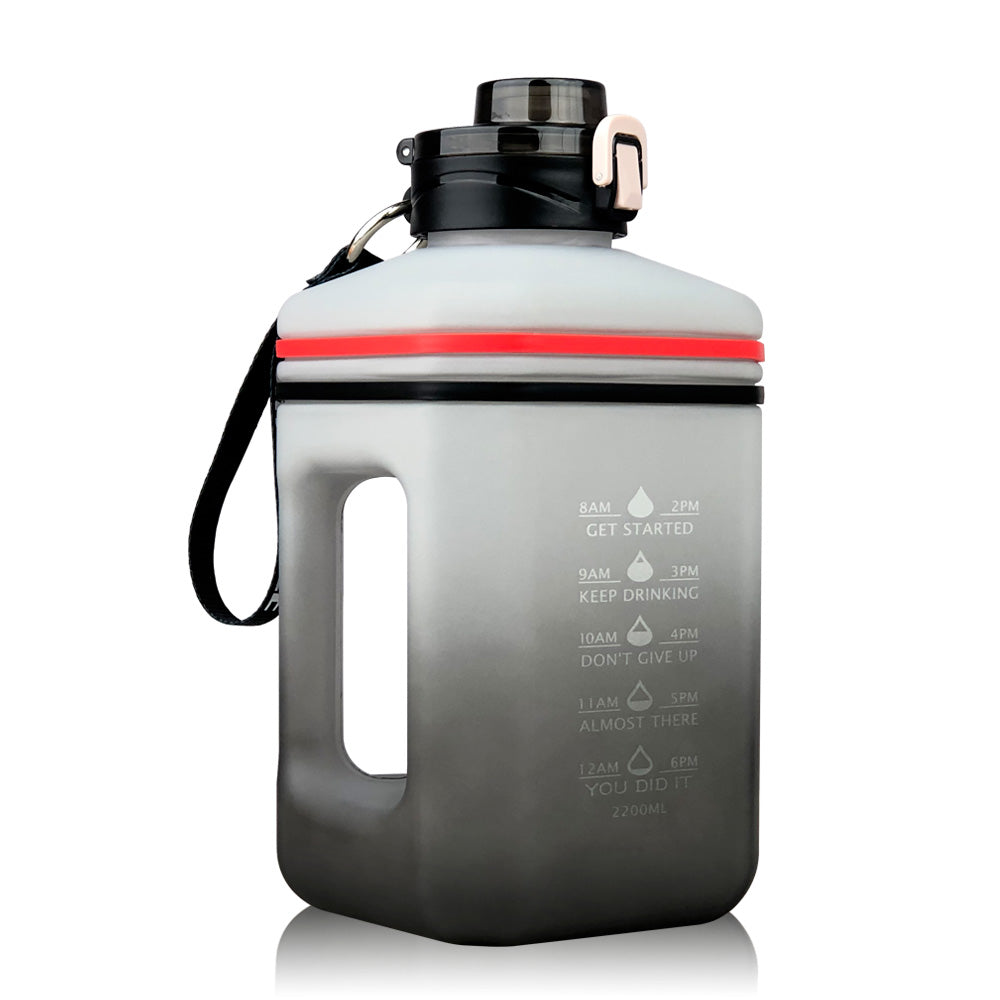 2.2 L Frosted Gradient Sports Water Bottle