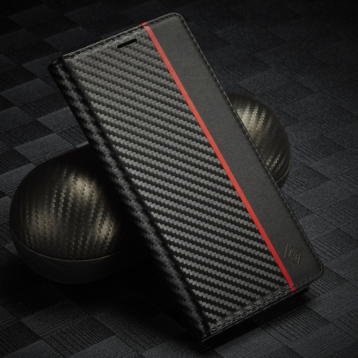 Carbon Fiber Magnetic Flip Case for iPhone 13 Series