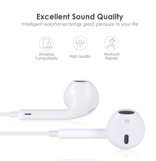 3.5 mm Wired In-Ear Earphones with Remote & Microphone