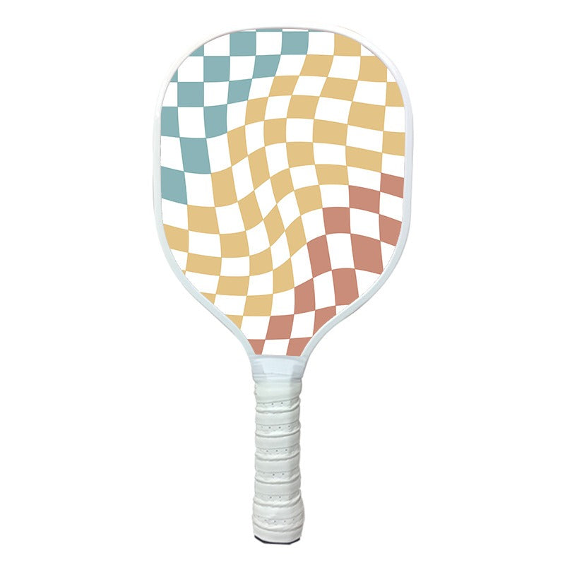 Beginner Pick Racket Paddle with Solid Wood Core and PU Grip