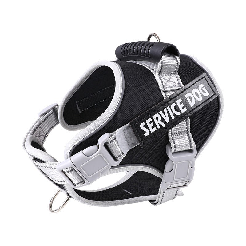 No-Pull Dog Harness with Reflective Trim, Top Handle & Velcro Patch – Padded, Adjustable, Dual D-Ring | XS–XXL | 10 Colors | Optional Leash Bundle