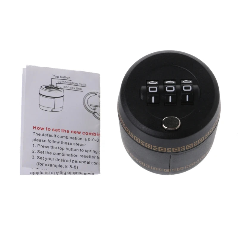Wine Bottle Combination Lock Stopper – 3-Digit Password Security Cap for Red Wine & Liquor Bottles
