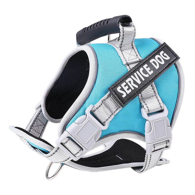 No-Pull Dog Harness with Reflective Trim, Top Handle & Velcro Patch – Padded, Adjustable, Dual D-Ring | XS–XXL | 10 Colors | Optional Leash Bundle