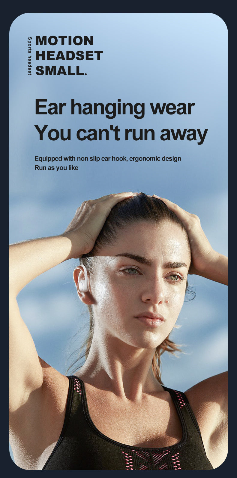 A1S Single-Ear Bluetooth Headset – Hanging Ear Business Sports Headset