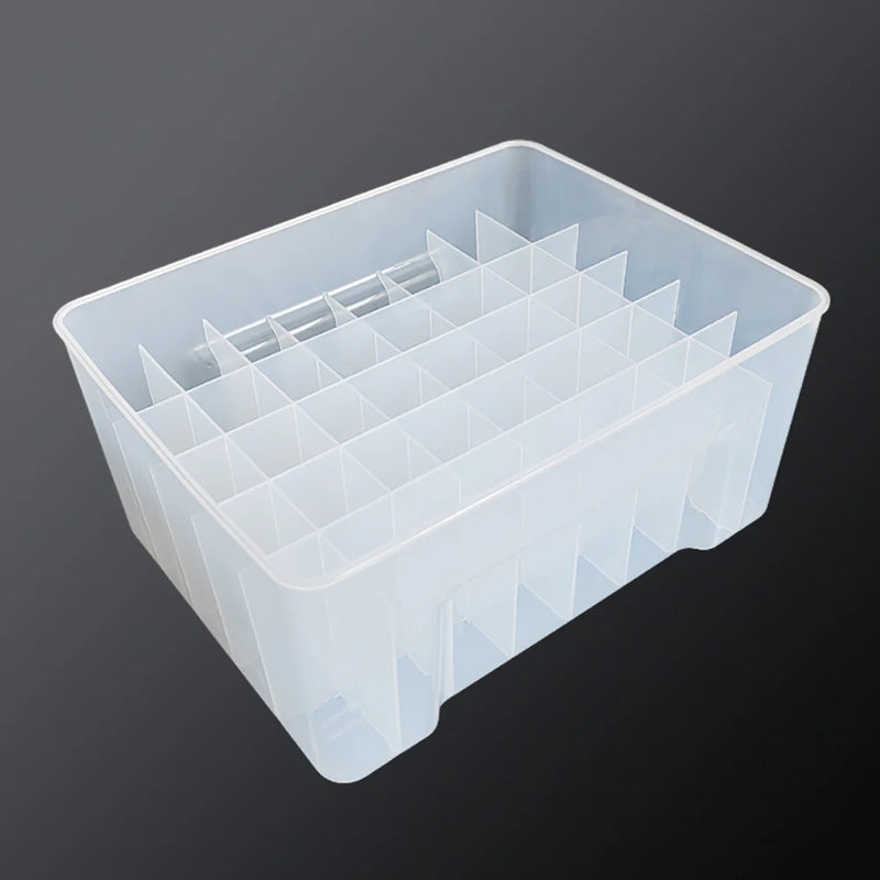 40-Compartment Transparent ABS Fishing Tackle Box
