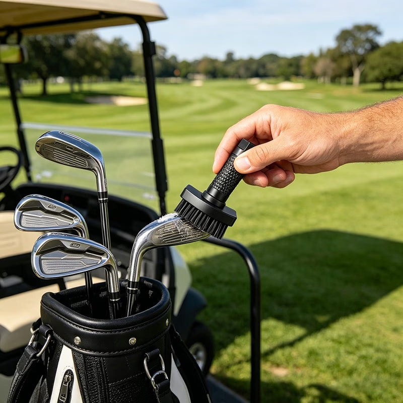 Magnetic Golf Club Cleaning Brush with Groove Pick