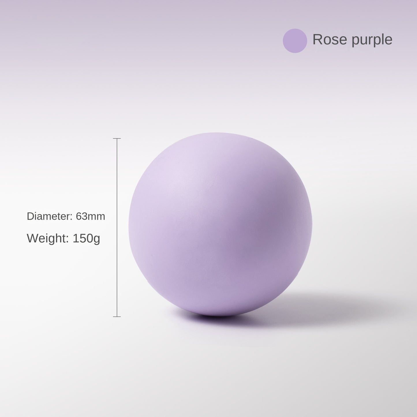 63 mm Silicone Fascia Massage Ball for Yoga and Foot Massage