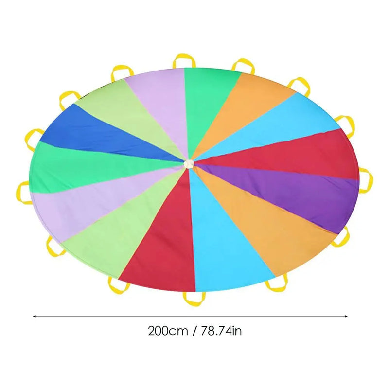 Rainbow Play Parachute for Kids, 200 cm or 300 cm