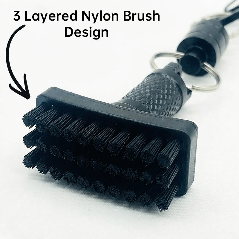 Magnetic Golf Club Cleaning Brush with Groove Pick