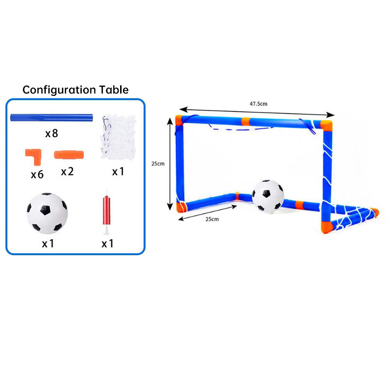 Mini Folding Soccer Goal Set with Detachable Posts for Kids