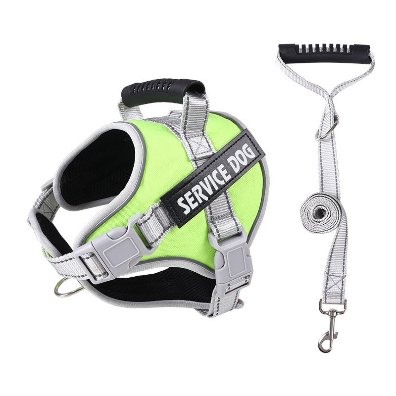 No-Pull Dog Harness with Reflective Trim, Top Handle & Velcro Patch – Padded, Adjustable, Dual D-Ring | XS–XXL | 10 Colors | Optional Leash Bundle
