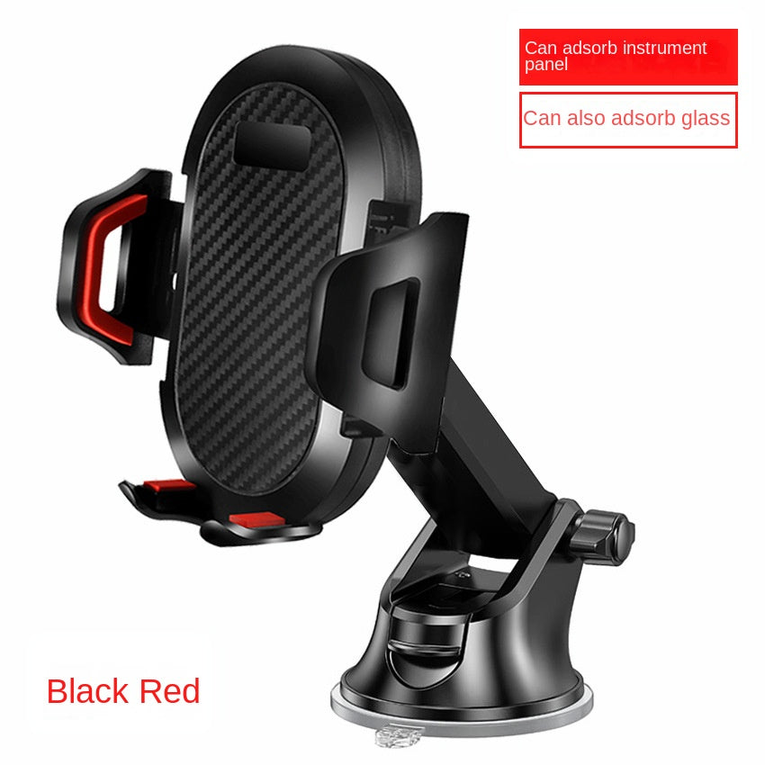 Universal Auto-Lock Car Phone Mount – Air Vent, Suction Cup & Clamp | Telescopic Arm, One-Hand Operation | Fits All Phones