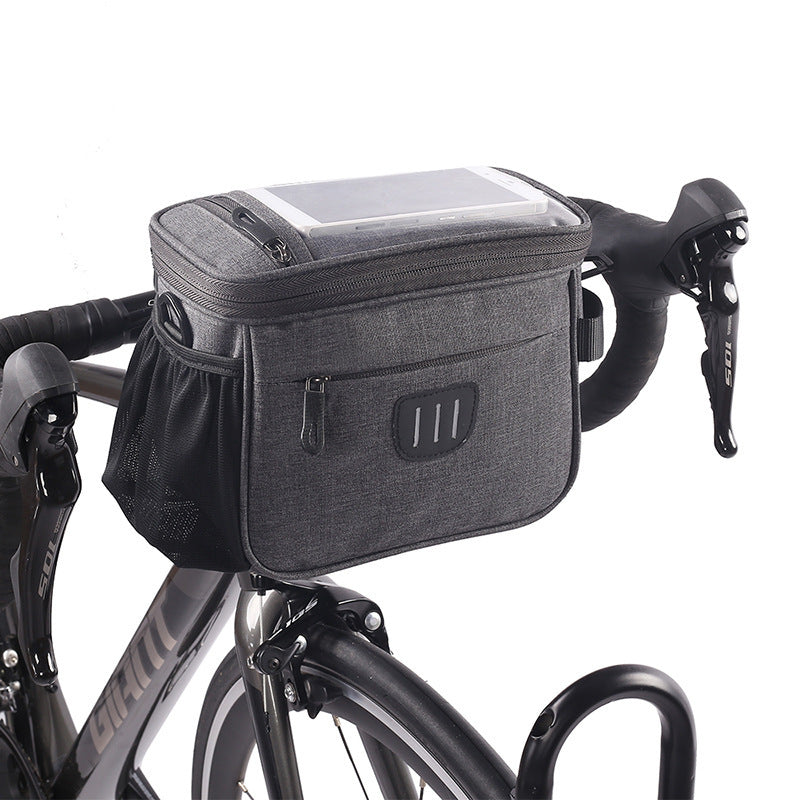 5L Bicycle Handlebar Bag with 6.5-Inch Touchscreen Window