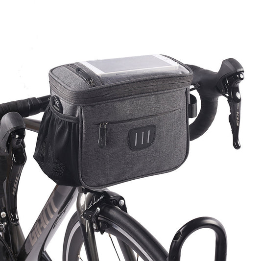 5L Bicycle Handlebar Bag with 6.5-Inch Touchscreen Window