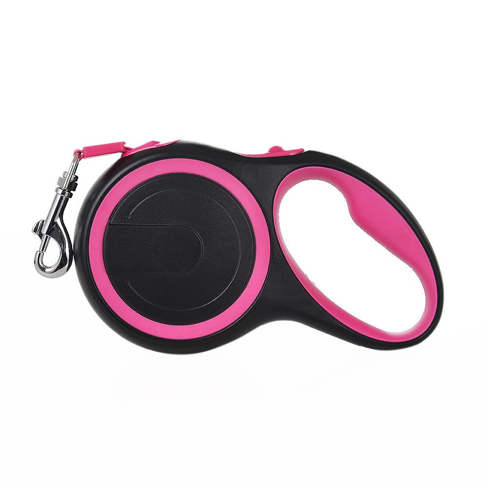 Retractable Dog Leash with LED Flashlight & Poop Bag Dispenser – Single or Dual Cord, 3M Nylon | Walk 1 or 2 Dogs | 10 Colors