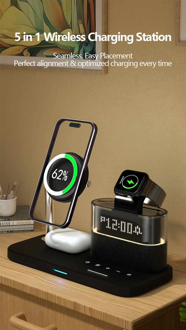3-in-1 Magnetic Wireless Charger – 25W Fast Charging Station for iPhone, Apple Watch & AirPods