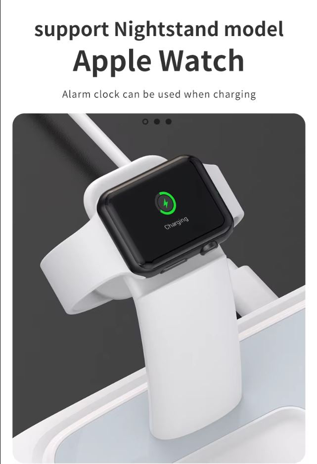 3-in-1 15W Wireless Charging Station for Phone, Watch and AirPods