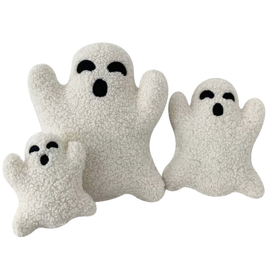 Halloween Ghost Plush Pillow – Cute Spooky Stuffed Toy for Home Decoration