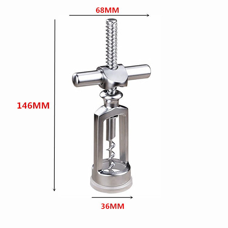 Spiral Cross-Bar Corkscrew & Foil Cutter Set – Heavy-Duty Zinc Alloy Wine Opener with Triangle Buckle | Gift Box Included