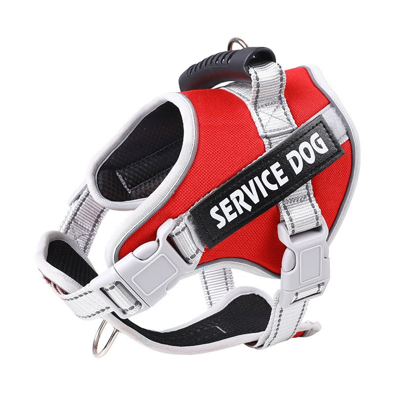 No-Pull Dog Harness with Reflective Trim, Top Handle & Velcro Patch – Padded, Adjustable, Dual D-Ring | XS–XXL | 10 Colors | Optional Leash Bundle