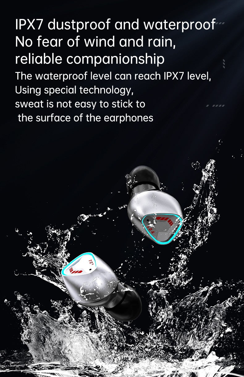 M45 Mecha Gaming TWS Earbuds with Low-Latency Mode and Charging Case