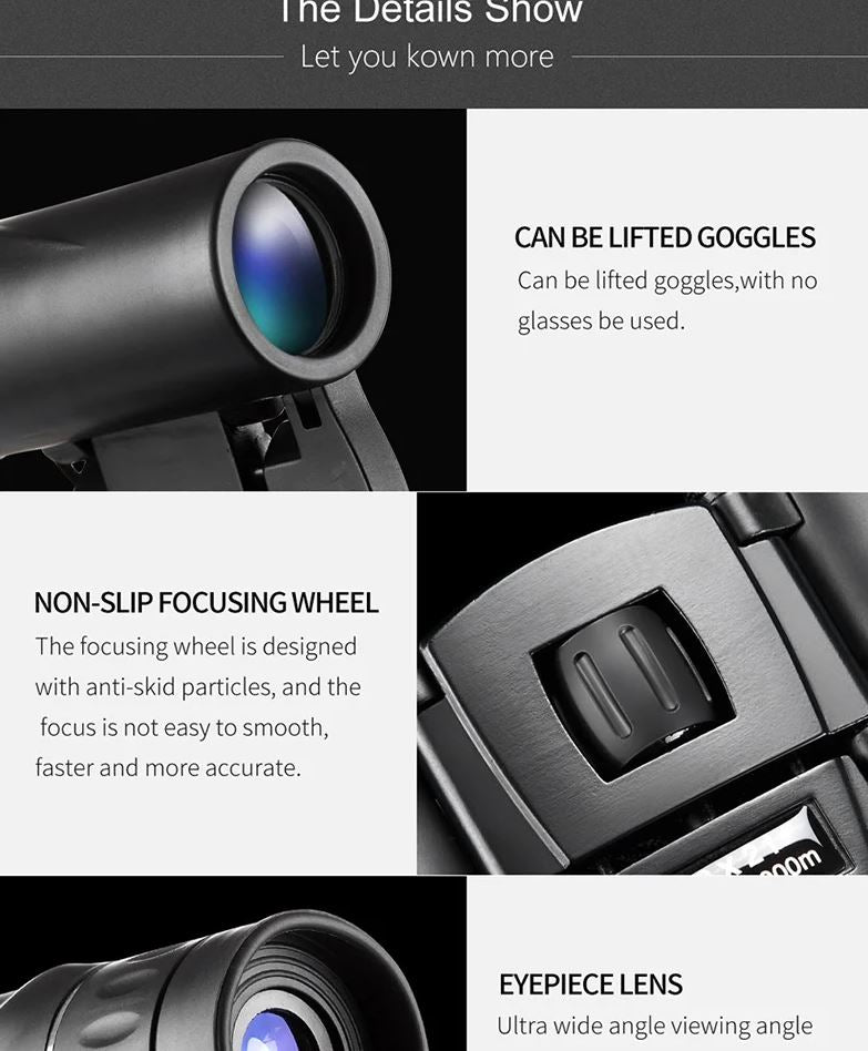 8×21 Compact Binoculars with BaK-4 Prism and FMC Optics