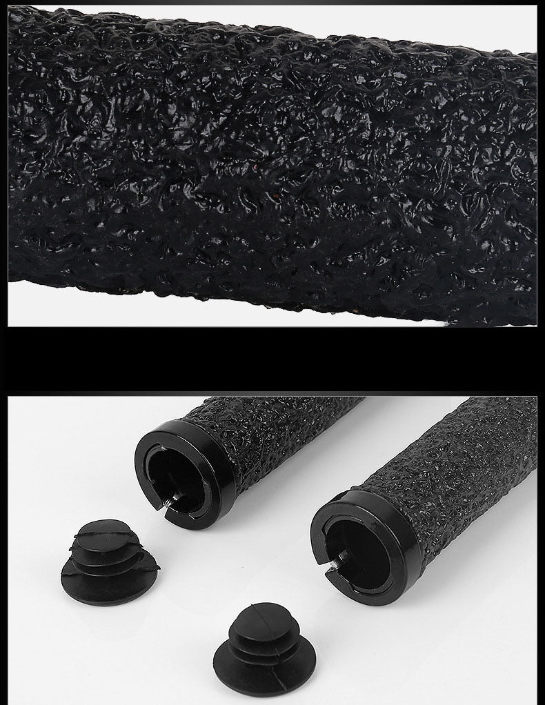 Locking Anti-Slip Bicycle Handlebar Grips, 22 mm, 13 cm