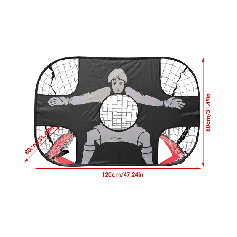 Portable Pop-Up Soccer Goal with 5-Target Training Net
