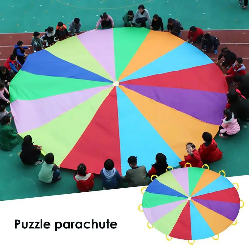Rainbow Play Parachute for Kids, 200 cm or 300 cm
