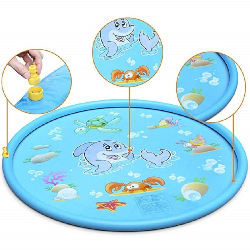 Kids’ PVC Sprinkler Splash Pad Water Mat