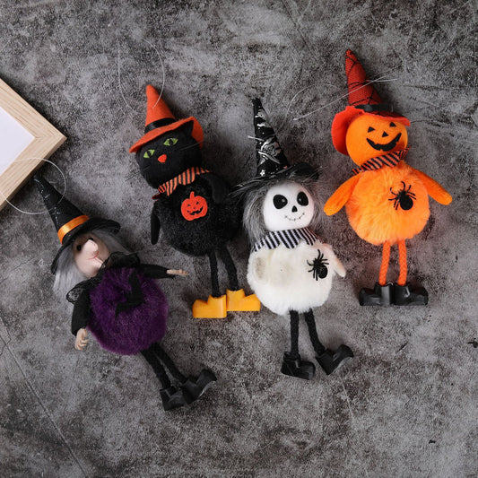 Fabric Halloween Hanging Ornaments, 4 Designs