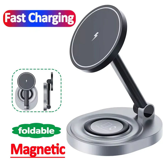 3-in-1 Magnetic Wireless Charging Stand for Phone, Watch and Earbuds
