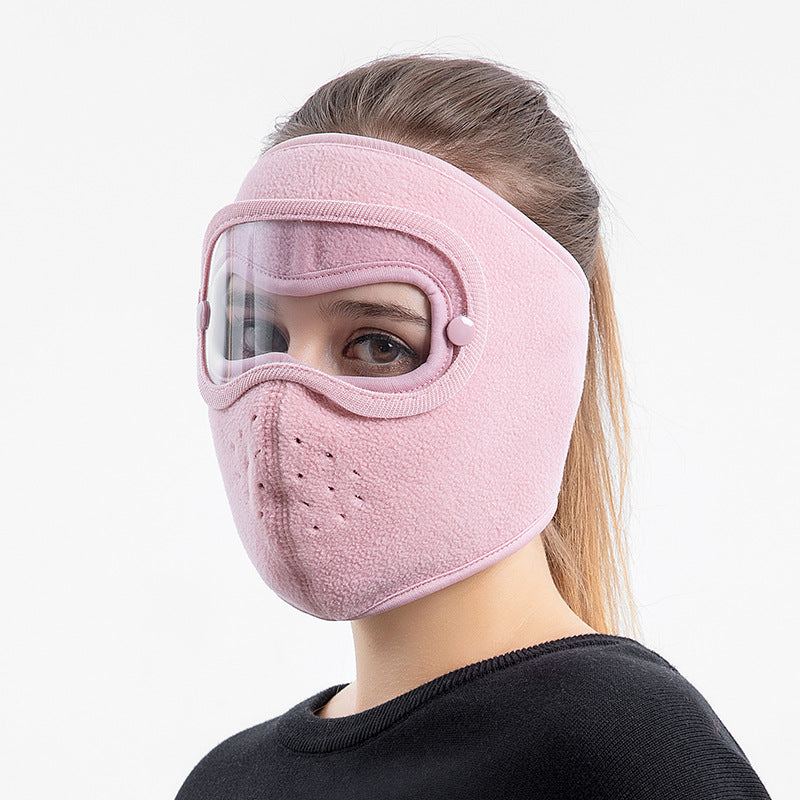 Fleece Balaclava Face Mask with Lens for adults