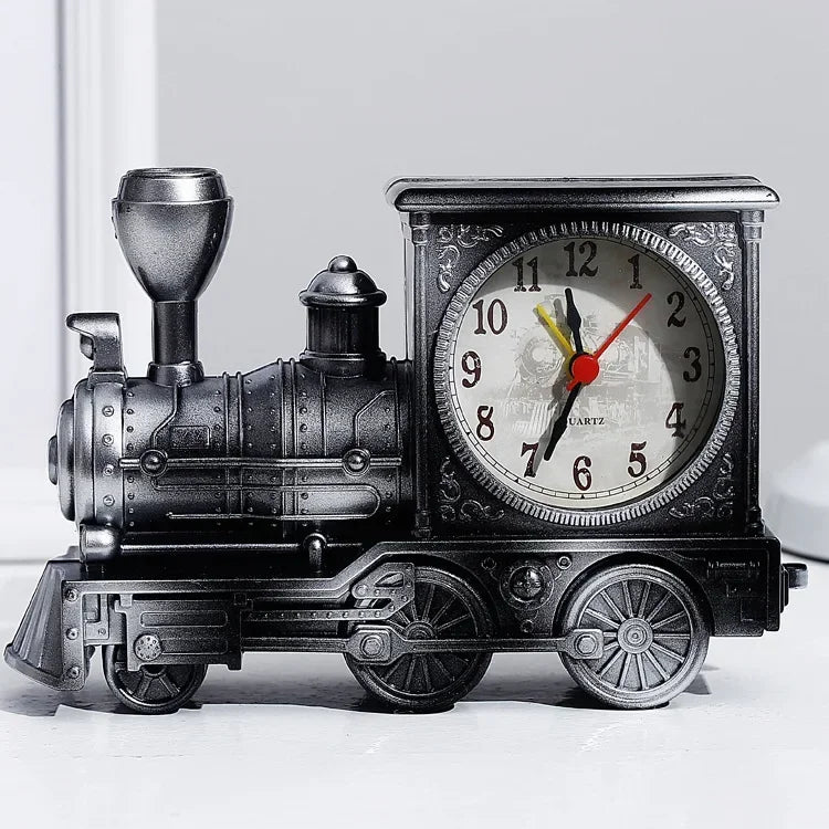 Vintage Steam Train Alarm Clock | Retro Locomotive Desk Clock