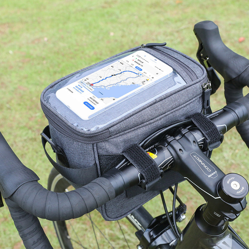 5L Bicycle Handlebar Bag with 6.5-Inch Touchscreen Window
