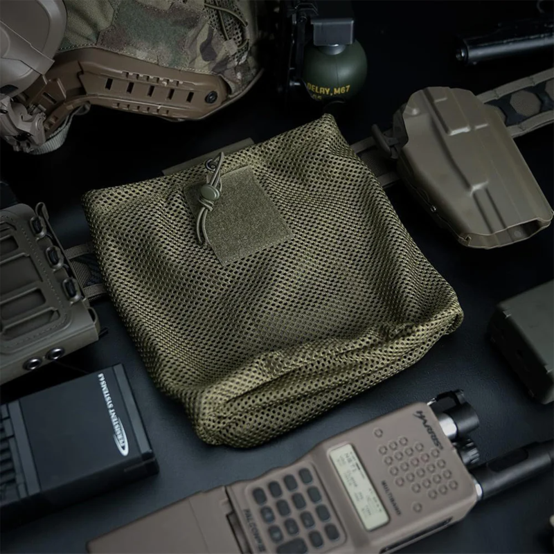 Foldable Nylon Mesh MOLLE Dump Pouch