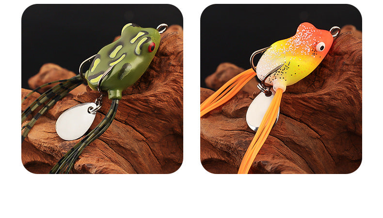 3 cm Double-Whisker Frog Fishing Lure Set, 11 Pieces