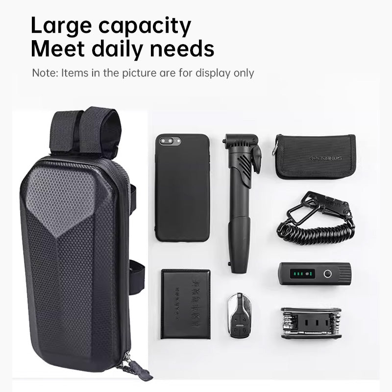 Portable Hard-Shell Hanging Storage Bag (3L/4L) – Waterproof Front Bag for Electric Scooter & Bike