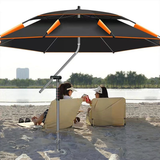 Extra-Large Fishing Umbrella with UV & Light-Rain Protection