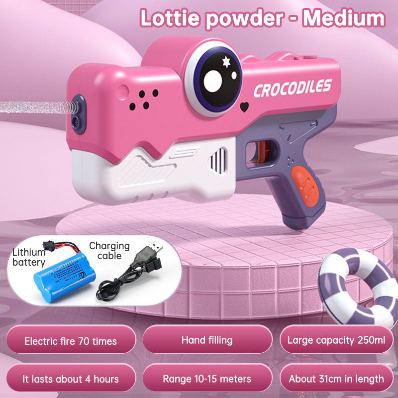 Automatic Electric Crocodile Water Gun, Small and Large