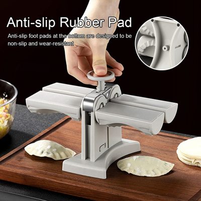 Dual-Head Automatic Dumpling Maker Press Mold | 2-at-a-Time Dumpling Machine