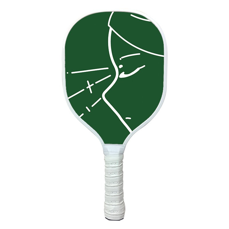 Beginner Pick Racket Paddle with Solid Wood Core and PU Grip