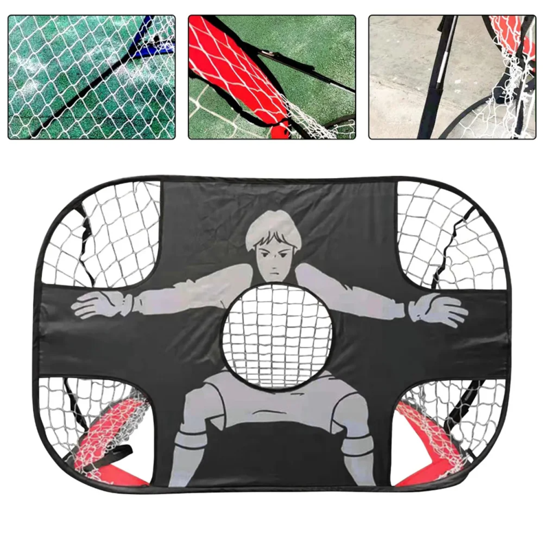 Portable Pop-Up Soccer Goal with 5-Target Training Net