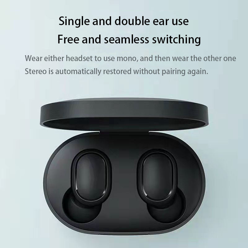 A6S Bluetooth 5.2 TWS Wireless Earbuds with Charging Case