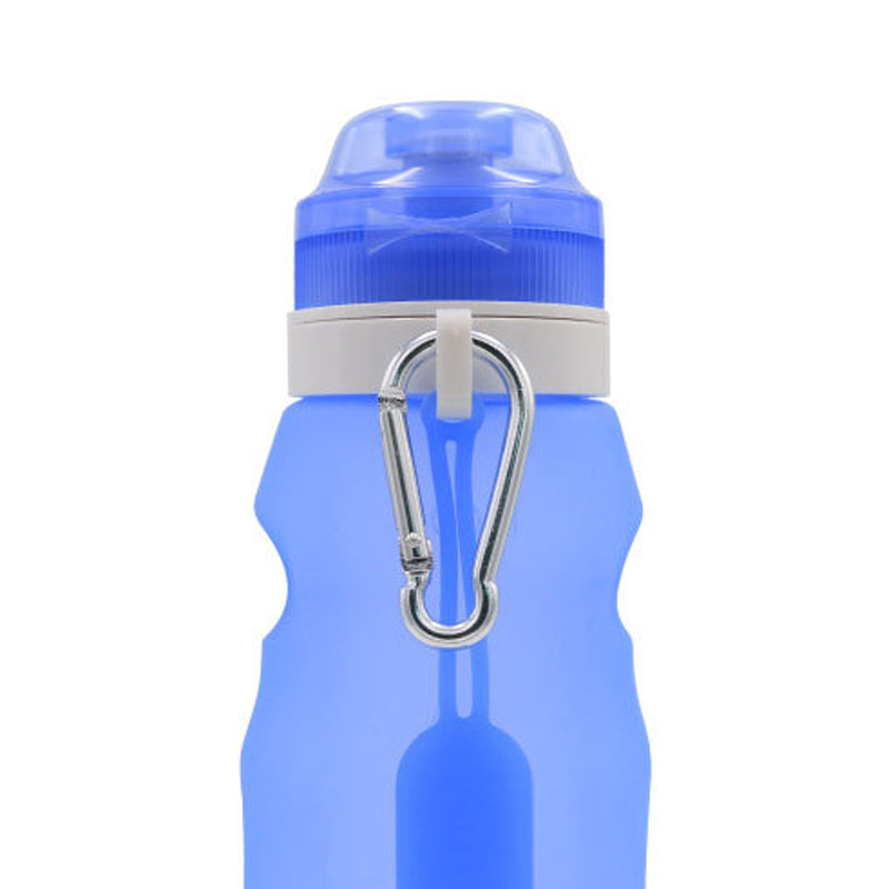 Collapsible Silicone Water Bottle with Lid, 400–600 ml